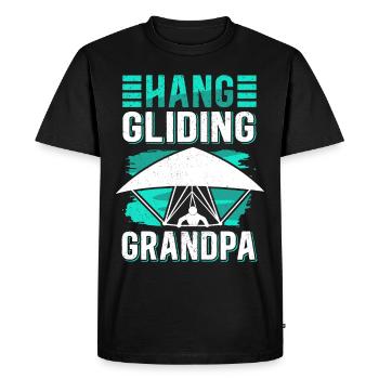 Deltaplane grand-père deltaplane cadeau - T-shirt Premium bio Homme - noir - Devant - Nico (187cm)