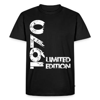 Édition limitée 1970 - T-shirt Premium bio Homme - noir - Devant - Nico (187cm)