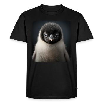 Penguins Realistic Penguin - Men's Premium Organic T-Shirt - black - Front - Nico (187cm)