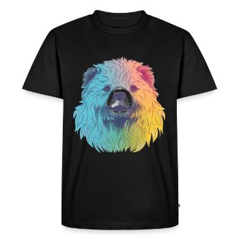 Cute Anime Style Sloth Bear Kawaii - Men's Premium Organic T-Shirt - black - Front - Nico (187cm)