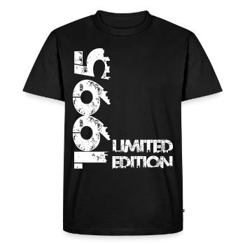 Limited Edition 1995 - Männer Premium Bio T-Shirt - Schwarz - Vorne - Nico (187cm)