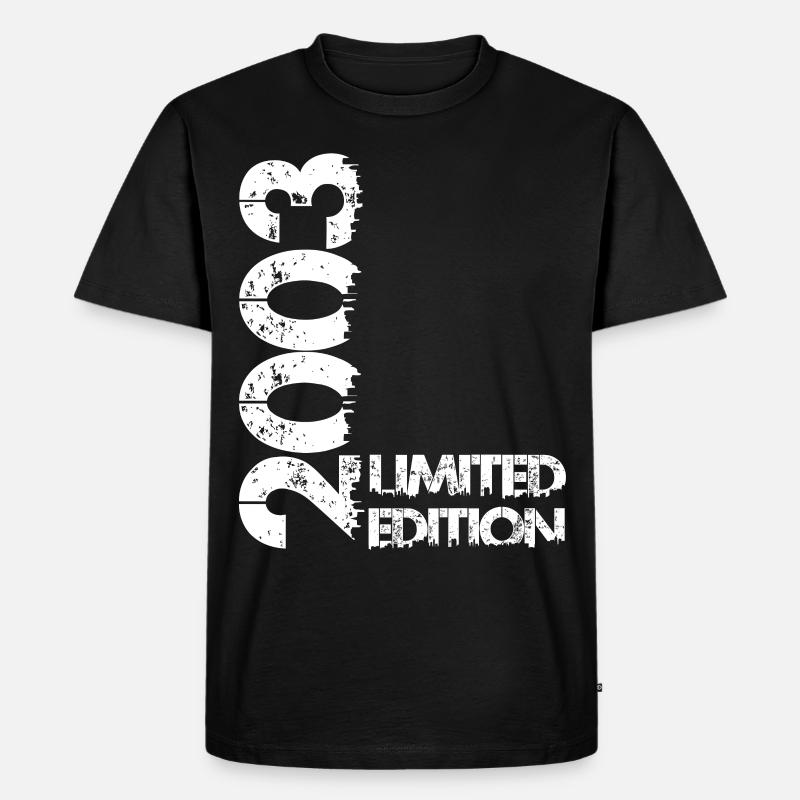 Limited Edition 2003 - Männer Premium Bio T-Shirt - Schwarz