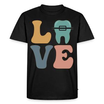 Orthodontists Dentist Braces - Men's Premium Organic T-Shirt - black - Front - Nico (187cm)