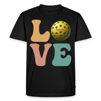 Pickleball Player Coach Team Coach - Men's Premium Organic T-Shirt - black - Front - Nico (187cm)