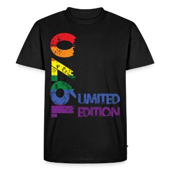 Édition limitée 1970 - T-shirt Premium bio Homme - noir - Devant - Nico (187cm)