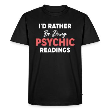 Je préfère les astrologues de cartes psychiques - T-shirt Premium bio Homme - noir - Devant - Nico (187cm)