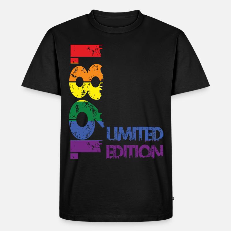Limited Edition 1981 - Männer Premium Bio T-Shirt - Schwarz