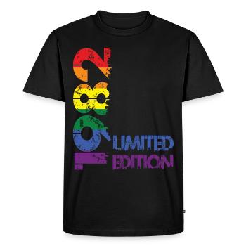 Limited Edition 1982 - Men's Premium Organic T-Shirt - black - Front - Nico (187cm)