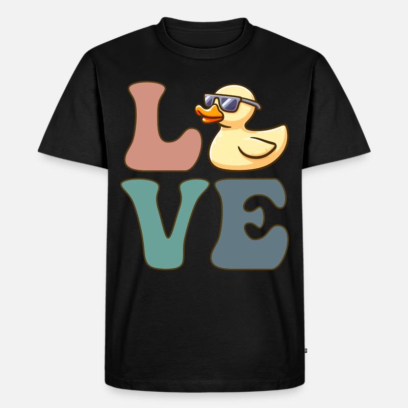 Gummiente Entchen Entchen Entchen - Männer Premium Bio T-Shirt - Schwarz