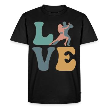Danse Salsa Danse Danseuse Salsero - T-shirt Premium bio Homme - noir - Devant - Nico (187cm)