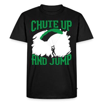 Paratroopers Skydiving Skydiving - Men's Premium Organic T-Shirt - black - Front - Nico (187cm)