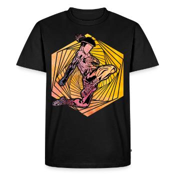 Muay Thaï - T-shirt Premium bio Homme - noir - Devant - Nico (187cm)