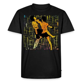 Muay Thaï - T-shirt Premium bio Homme - noir - Devant - Nico (187cm)