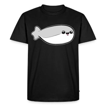Sacabambaspis Fish Meme - Men's Premium Organic T-Shirt - black - Front - Nico (187cm)
