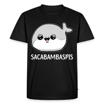 Sacabambaspis Fish Meme - Men's Premium Organic T-Shirt - black - Front - Nico (187cm)