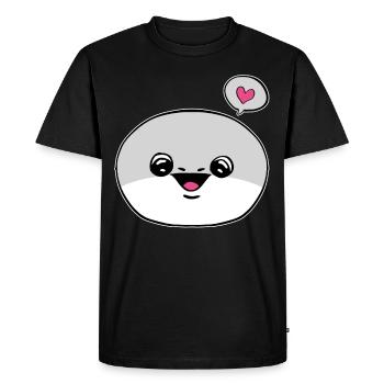 Sacabambaspis Face Fish Meme - Men's Premium Organic T-Shirt - black - Front - Nico (187cm)