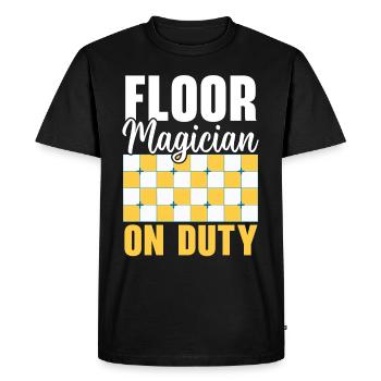 Carreleur Profession Carrelage Couche De Sol Carrelage - T-shirt Premium bio Homme - noir - Devant - Nico (187cm)