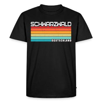 Forêt-Noire - T-shirt Premium bio Homme - noir - Devant - Nico (187cm)