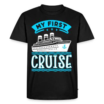 Croisière Croisière Croisière Vacances - T-shirt Premium bio Homme - noir - Devant - Nico (187cm)
