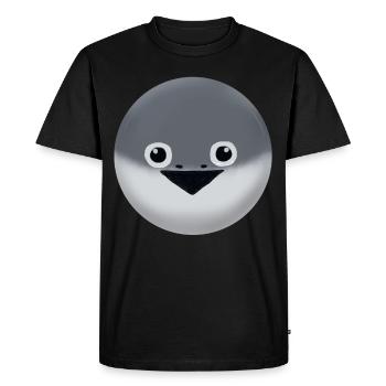 Face Fish Meme - Men's Premium Organic T-Shirt - black - Front - Nico (187cm)