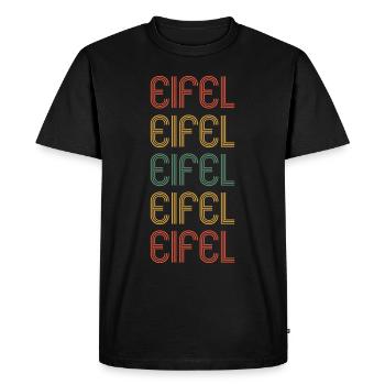 Eifel - T-shirt Premium bio Homme - noir - Devant - Nico (187cm)