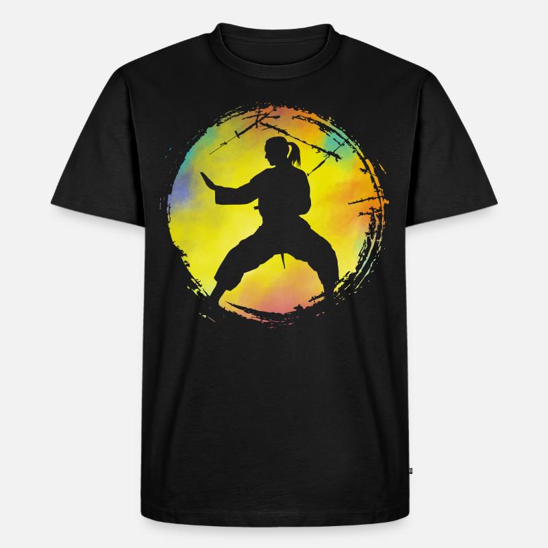 Wing Chun - Männer Premium Bio T-Shirt - Schwarz