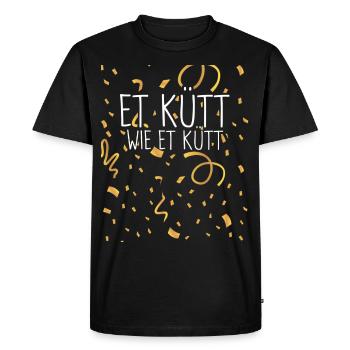 Et kütt wie et Kütt Fasching - Men's Premium Organic T-Shirt - black - Front - Nico (187cm)