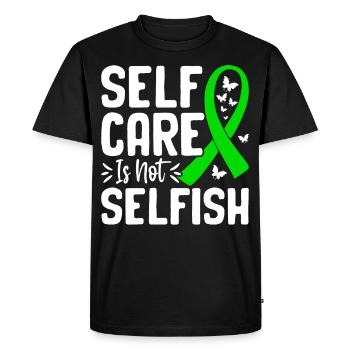 Mental health awareness - Men's Premium Organic T-Shirt - black - Front - Nico (187cm)