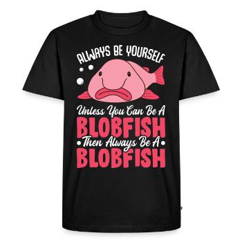 Animal marin - T-shirt Premium bio Homme - noir - Devant - Nico (187cm)
