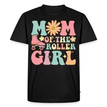 Roller Skating Girl Roller Mom - Men's Premium Organic T-Shirt - black - Front - Nico (187cm)