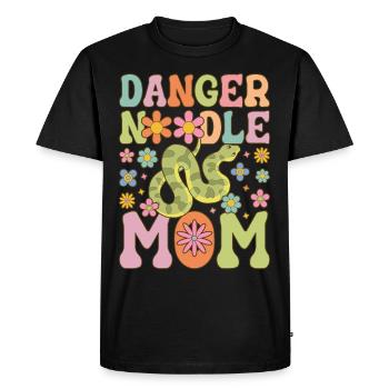 Groovy Snake Maman Serpent Meme - T-shirt Premium bio Homme - noir - Devant - Nico (187cm)