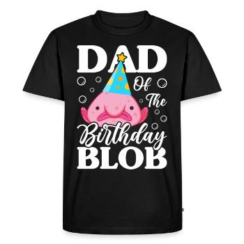 Blobfish Enfants Anniversaire Animal De Mer - T-shirt Premium bio Homme - noir - Devant - Nico (187cm)