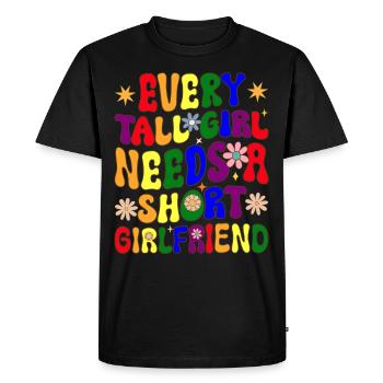 Filles lesbiennes LGBTQ - T-shirt Premium bio Homme - noir - Devant - Nico (187cm)