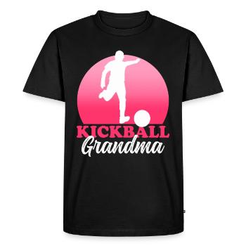 Kickball grand-mère kickballer kickball joueur cadeau - T-shirt Premium bio Homme - noir - Devant - Nico (187cm)