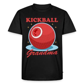 Kickball Granny Kickball joueur Kickballer cadeau - T-shirt Premium bio Homme - noir - Devant - Nico (187cm)