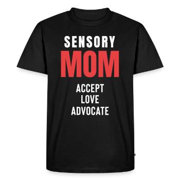 Parents With Bes Sensory Mom Accepts Love - Men's Premium Organic T-Shirt - black - Front - Nico (187cm)