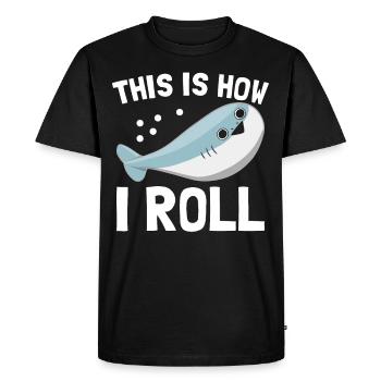 Drôle de poisson Sacabambaspi Meme - T-shirt Premium bio Homme - noir - Devant - Nico (187cm)