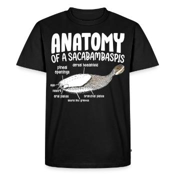 Poisson Meme - T-shirt Premium bio Homme - noir - Devant - Nico (187cm)