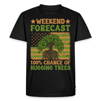 Tree Protector - Men's Premium Organic T-Shirt - black - Front - Nico (187cm)