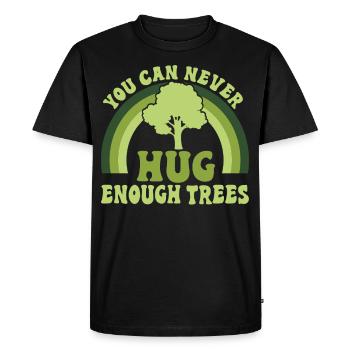Défenseurs des arbres et écologistes - T-shirt Premium bio Homme - noir - Devant - Nico (187cm)