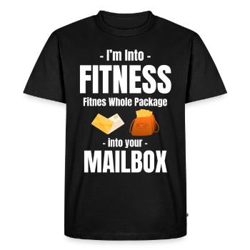 I'm Into Fitness Fitness Total Package In - Men's Premium Organic T-Shirt - black - Front - Nico (187cm)