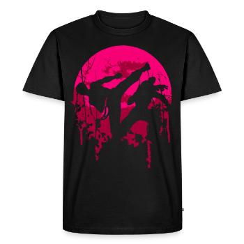 Taekwondo - Men's Premium Organic T-Shirt - black - Front - Nico (187cm)