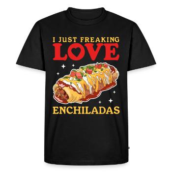 Enchilada Food Lover Enchiladas Gift - Men's Premium Organic T-Shirt - black - Front - Nico (187cm)