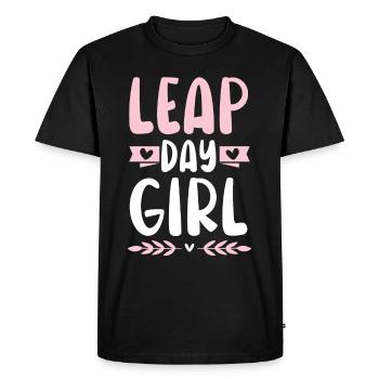 Happy Birthday Leap Year February 29 Leap Day - Men's Premium Organic T-Shirt - black - Front - Nico (187cm)