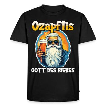 buveur de bière amateur de bière boire bière de fête - T-shirt Premium bio Homme - noir - Devant - Nico (187cm)