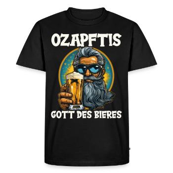 buveur de bière amateur de bière boire bière de fête - T-shirt Premium bio Homme - noir - Devant - Nico (187cm)