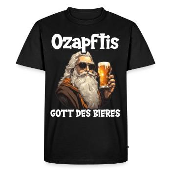 buveur de bière amateur de bière boire bière de fête - T-shirt Premium bio Homme - noir - Devant - Nico (187cm)