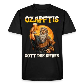 Beer Drinker Beer Lovers Booze Drink Party Beer - Men's Premium Organic T-Shirt - black - Front - Nico (187cm)