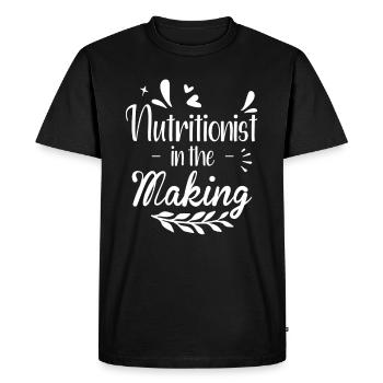 Nutritionniste en devenir inscrite - T-shirt Premium bio Homme - noir - Devant - Nico (187cm)