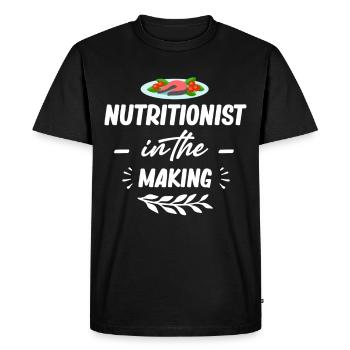 Nutritionniste en devenir inscrite - T-shirt Premium bio Homme - noir - Devant - Nico (187cm)
